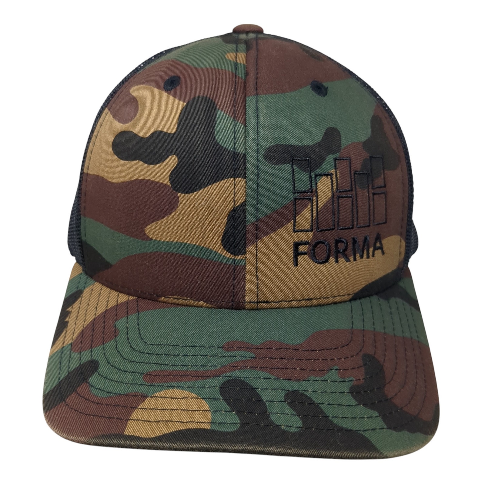 Forma Trucker Hat Multicolor One Size Adjustable Camouflage The Classics Yupoong